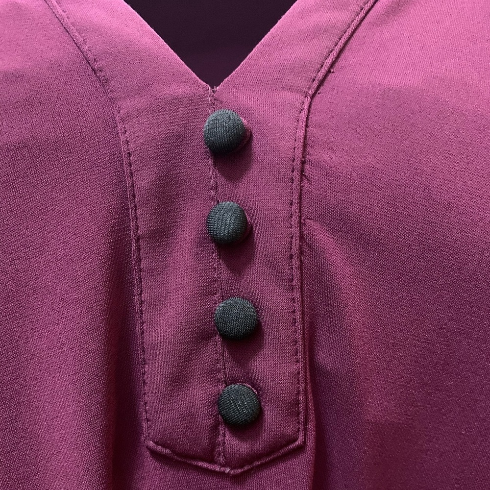 Carl Lagerfeld Aubergine and Black Tunic - Picture 2 of 8